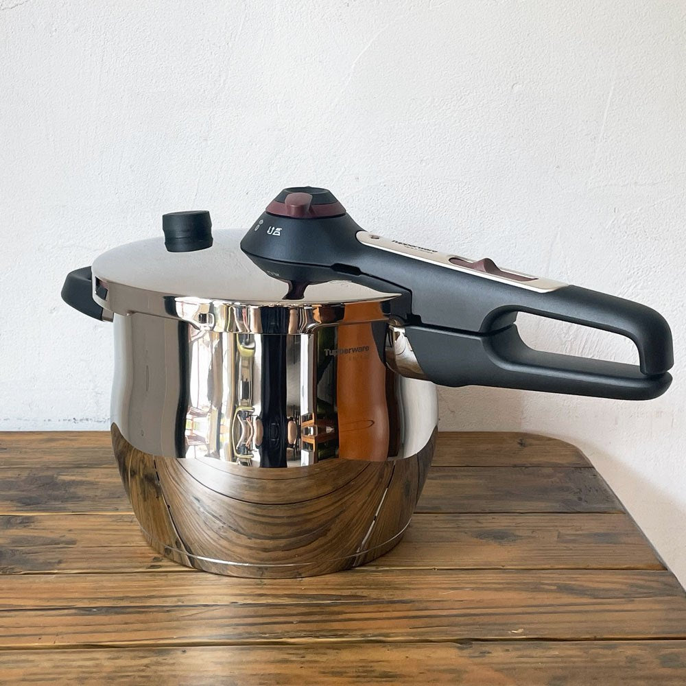 タッパーウェア Tupperware 圧力鍋 プレッシャークッカー Pressure Cooker 6.5L ステンレス ドイツ製 美品 ★