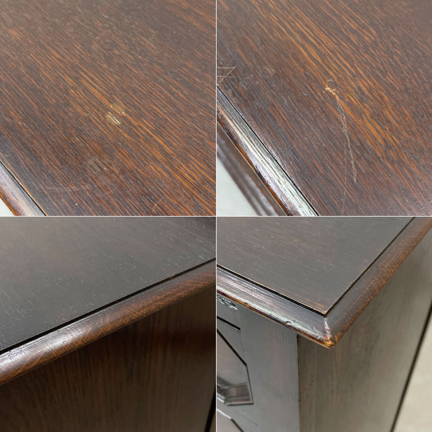 UKビンテージ UK Vintage オーク材 チェスト 衣装ケース 4段 英国家具 アンティーク 収納家具 W91cm ●