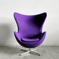 フリッツハンセン Fritz Hansen エッグチェア Egg chair ラウンジチェア ファブリック Kvadrat生地 パープル系 アルネ・ヤコブセン 参考定価￥1,185,800～ 〓