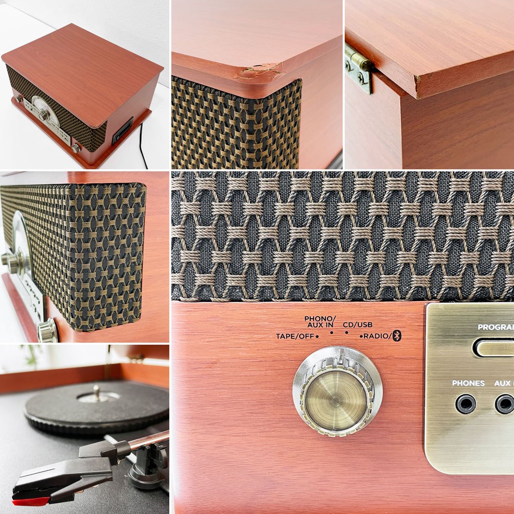 イオンオーディオ ION AUDIO オールインワンミュージックプレイヤー SUPERIOR LP レコード カセット CD ラジオ USB Bluetooth ●