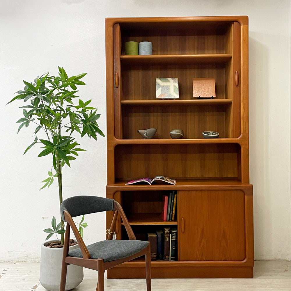 デューロン dyrlund ビンテージ キャビネット 飾り棚 チーク材 無垢材 蛇腹扉 ロールトップ W120cm デンマークビンテージ ●