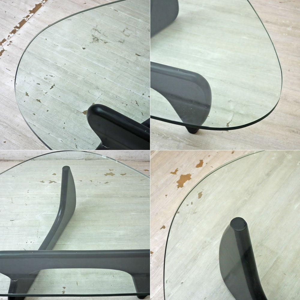 イサムノグチ Isamu Noguchi コーヒーテーブル Coffee Table ガラス天板厚20mm リプロダクト品 デザイナーズ家具 名作 ●