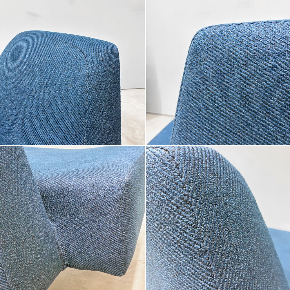 イデー IDEE アーオ ソファ AO SOFA 1Pソファ 1シーター ネイビー ファブリック W75cm 岡嶌要 定価 ￥49,000- ◎