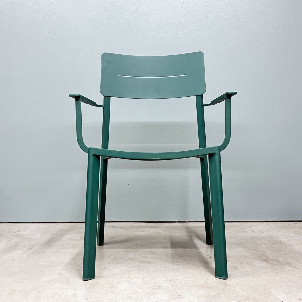 ザ・コンランショップ THE CONRAN SHOP ハイライン アウトドア アームチェア HIGHLINE OUTDOOR ARM CHAIR グリーン A ◎