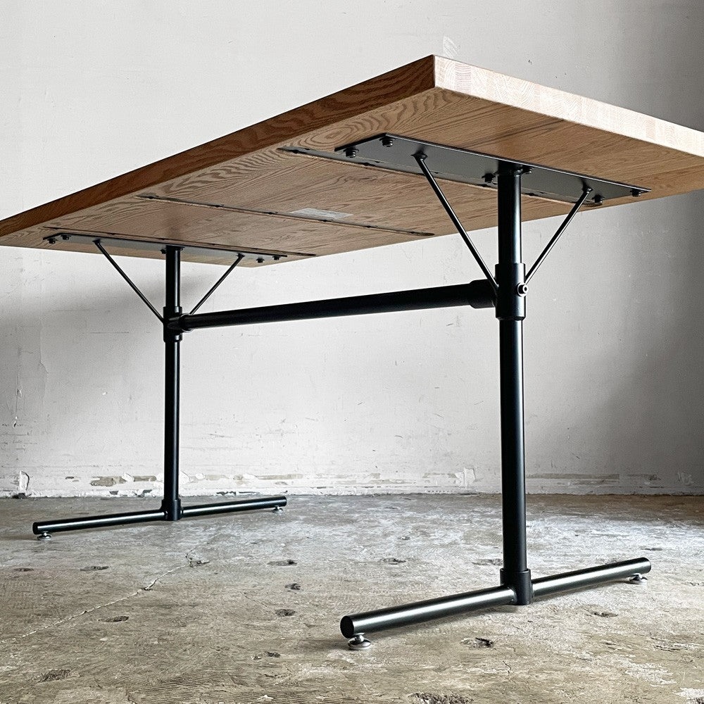 クラッシュゲート CRASH GATE ノットアンティークス Knot antiques サング SANG LDテーブル W140cm オーク材 アジャスター付 インダストリアル 定価￥74,800- ■