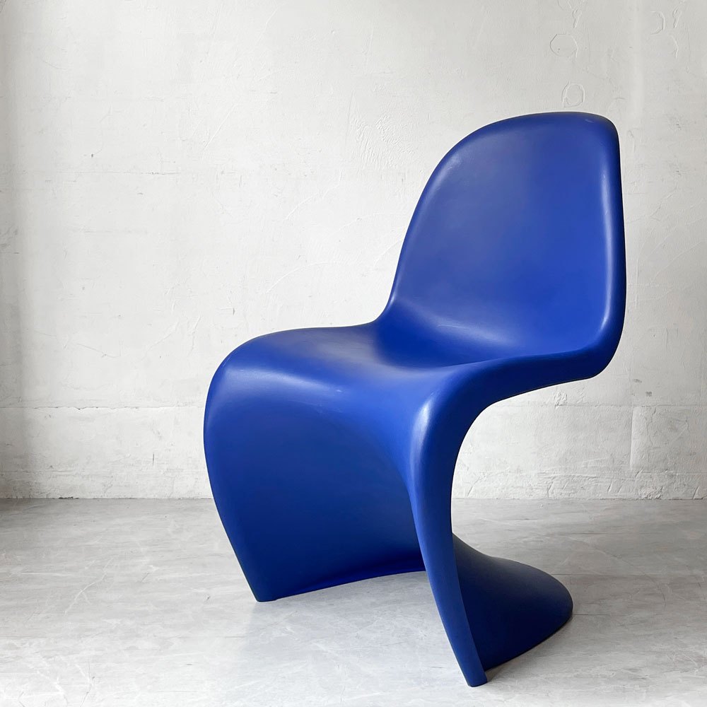 ヴィトラ vitra パントンチェア ダイニングチェア スタッキング ブルー ヴェルナー・パントン ミッドセンチュリー 定価58,300円 A ★