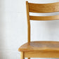 ナガノインテリア NAGANO INTERIOR ハニー Honey ダイニングチェア オーク材 板座 廃盤 B ★