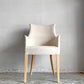 イデー IDEE アミアームチェア AMI ARM CHAIR ダイニングチェア 1pソファ ラムース生地 アイボリー ■