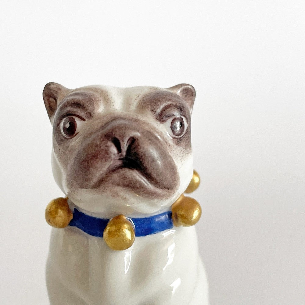 クーン ケラミック Kuhn Keramik ヨハン Johann フィギュリン パグ 犬 ドッグ 陶器 ハンドメイド ドイツ 希少 ■