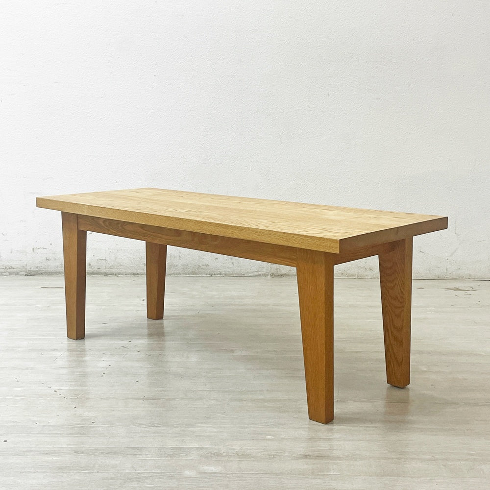 トラックファニチャー TRUCK FURNITURE NARA LOW TABLE ローテーブル W100cm ナラ無垢材 NATURAL-GA 定価80,300円 ●