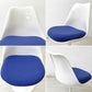 ノル Knoll チューリップチェア ダイニングチェア  エーロ・サーリネン Eero Saarinen 固定式 FRP製 ファブリッククッション ブルー スペースエイジ ミッドセンチュリー ビンテージ ●