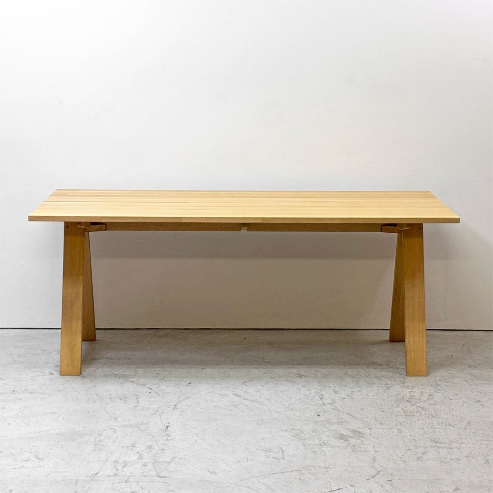 石巻工房 Ishinomaki Laboratory 工房 テーブル メイカーパック KOBO TABLE by Karimoku ダイニングテーブル 国産 ナラ材 W180cm 芦沢啓治 ●