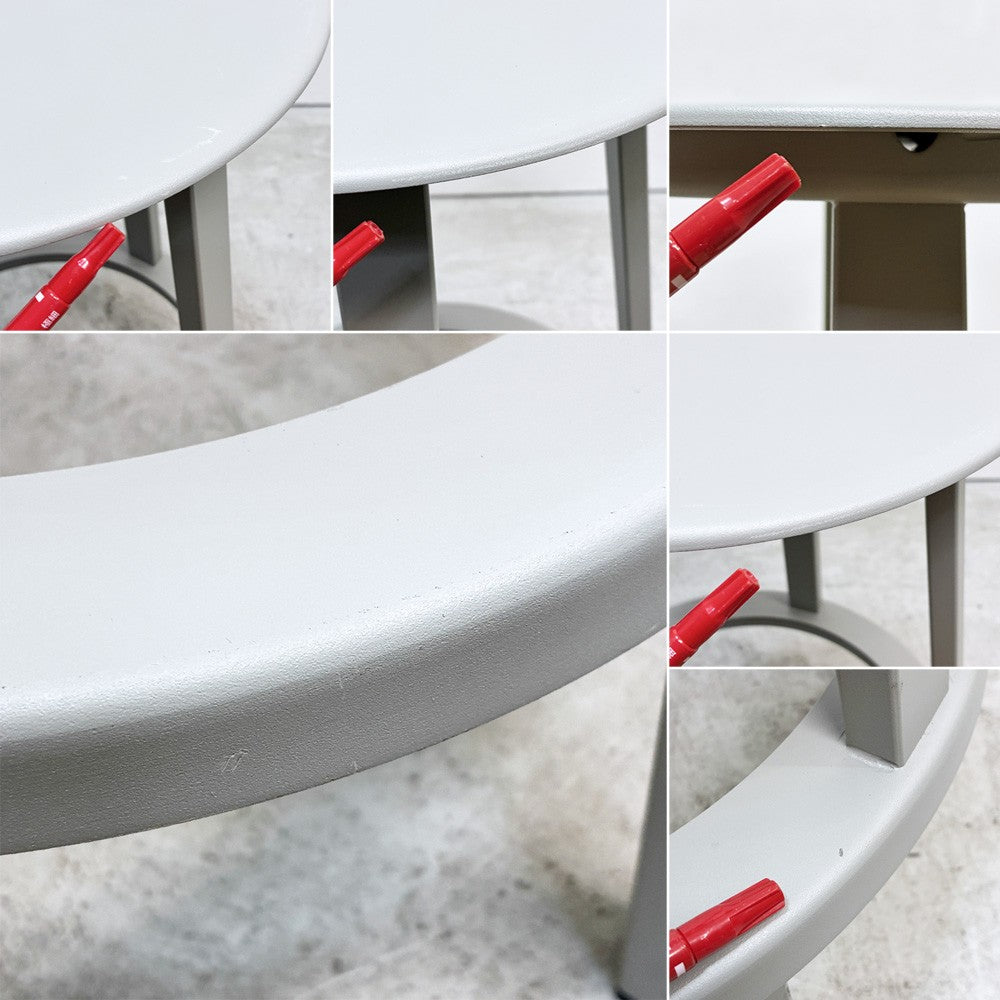 ヘイ HAY リボルバー バースツール ロー REVOLVER BAR STOOL LOW H65cm スカイグレー 回転式座面 レオン・ランズメイヤー デンマーク 定価¥51,700- B ●
