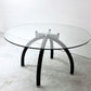 ノル Knoll スパイダー Spider Table ラウンドテーブル ガラストップ Φ135cm エットレ・ソットサス ポストモダン イタリア ●