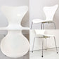 フリッツハンセン Fritz Hansen 3107 セブンチェア ホワイト ラッカー仕上げ スタッキング アルネ・ヤコブセン Arne Jacobsen デンマーク 北欧家具 B ●