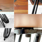 クラフト家具 Craft furniture 無垢材天板 ローテーブル ヘアピンレッグ 耳付き オーダーメイド ●
