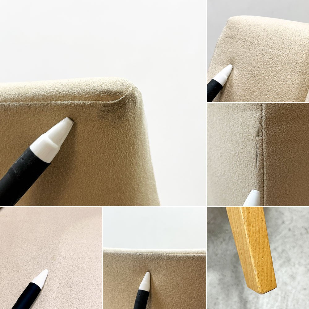 イデー IDEE アミアームチェア AMI ARM CHAIR ダイニングチェア 1pソファ ラムース生地 アイボリー 参考定価￥89,900- ●