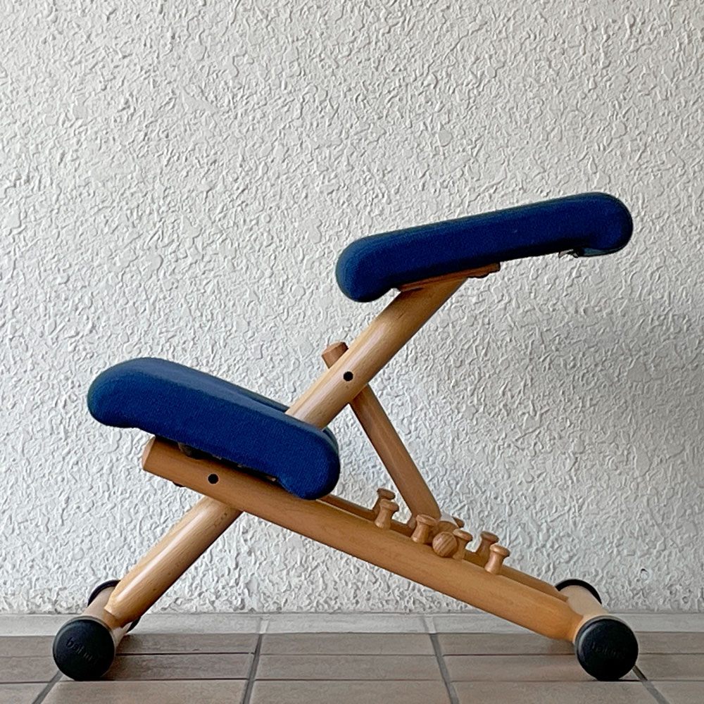 ストッケ STOKKE ヴァリエ VARIER マルチバランス MULTI バランスチェア ブルー 学習椅子 北欧家具 ◇