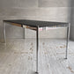 USMハラー USM Haller モジュラーファニチャー ハラーテーブル ワークデスク ダイニングテーブル W175cm オーク材 ブラックラッカー 高さ調節機能付き スイス ♪