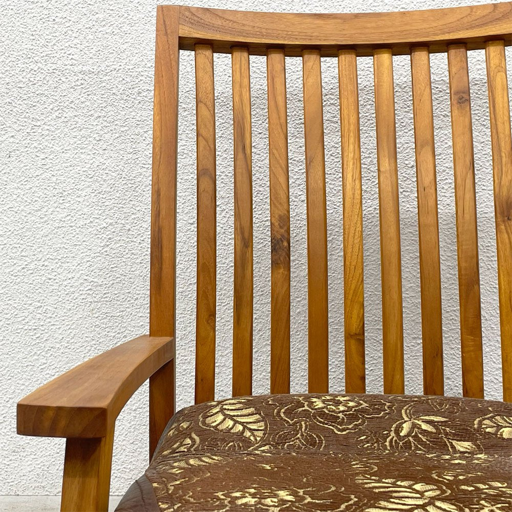 BC工房 畳椅子 低座椅子 ラウンジチェア チーク無垢材 ファブリック 国産クラフト家具 〓