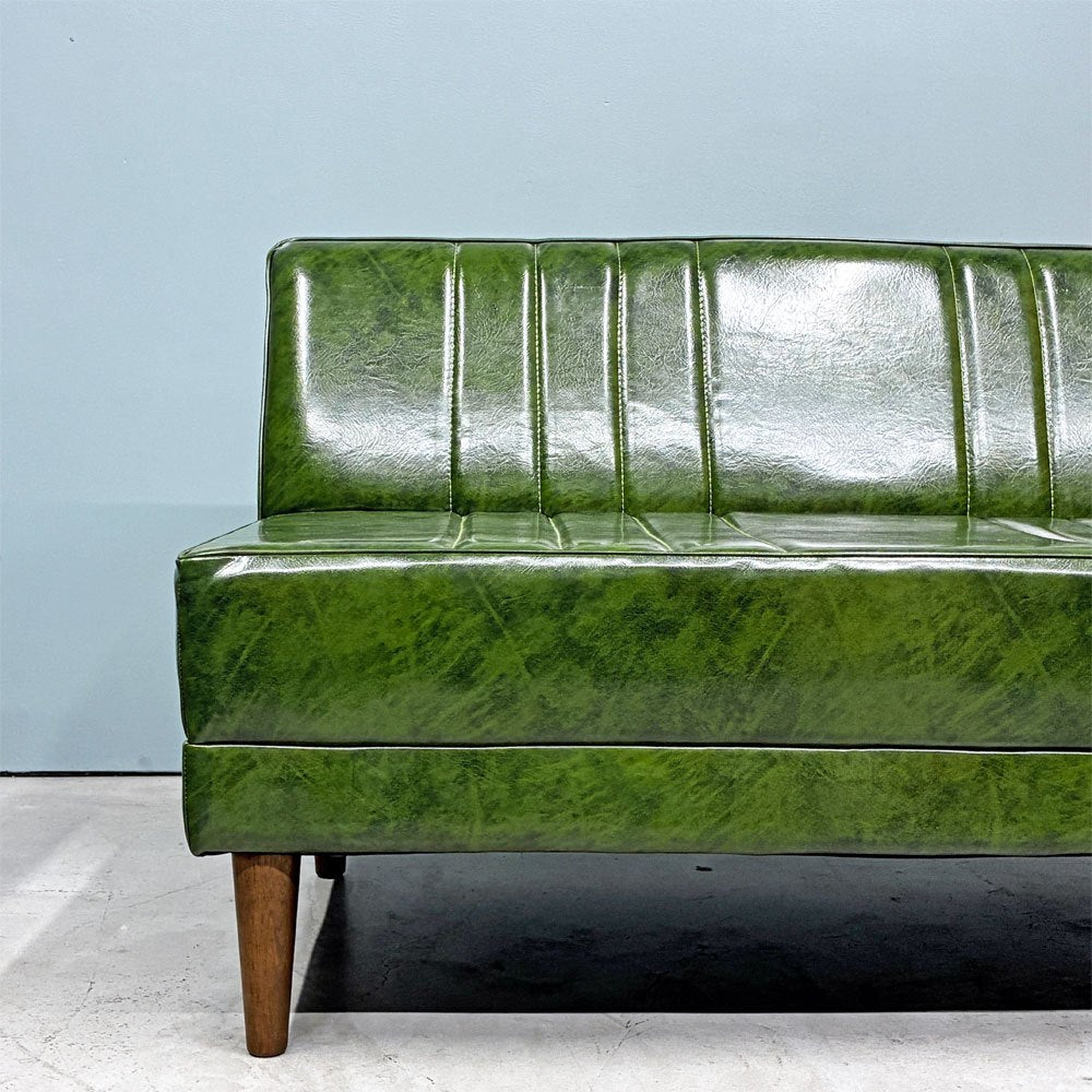 ニコアンド niko and... クラシック ダイナー CLASSIC DINER ベンチ ソファ BENCH SOFA グリーン PVCレザー LDスタイル ◎