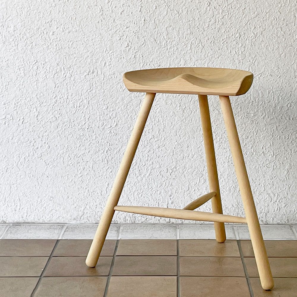 ワーナー Werner シューメーカーチェア Shoemaker Chair NO.59 スツール カウンタースツール ビーチ無垢材 ラーズ・ワーナー デンマーク ◇