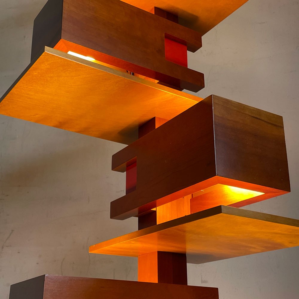フランク・ロイド・ライト FRANK LLOYD WRIGHT タリアセン2 TALIESIN 2 フロアライト チェリー 10灯 2010年製 フロアランプ ヤマギワ取扱 定価￥407,000- ■
