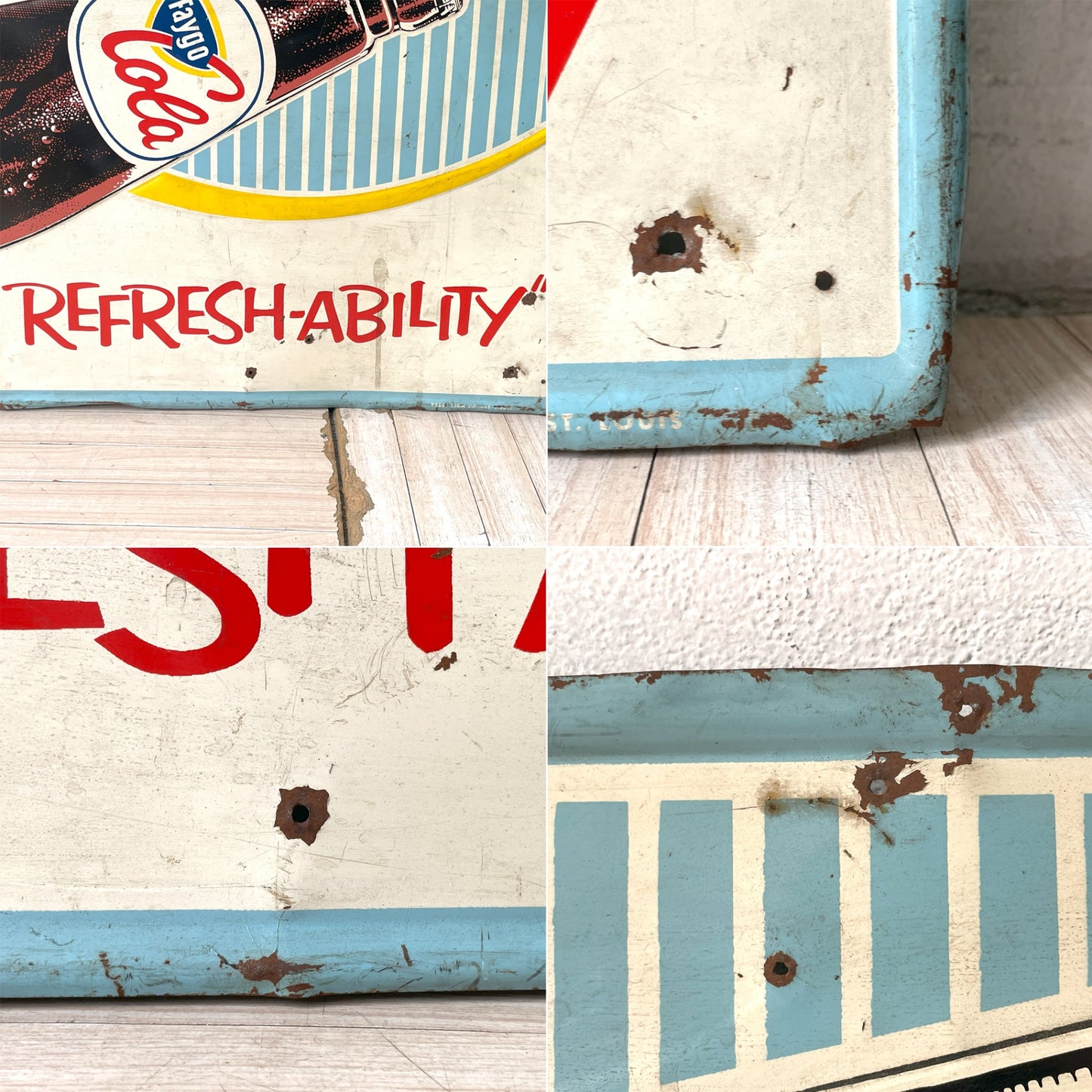 フィゴコーラ Faygo Cola FEFRESH-ABILITY メタルサイン ホーロー看板 琺瑯 60's USビンテージ コーク アドバタイジング★