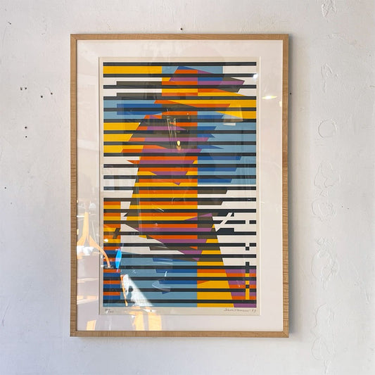 サムバンニ Sam Vanni コンポジション Composition シルクスクリーン A2相当サイズ 額装品 ★