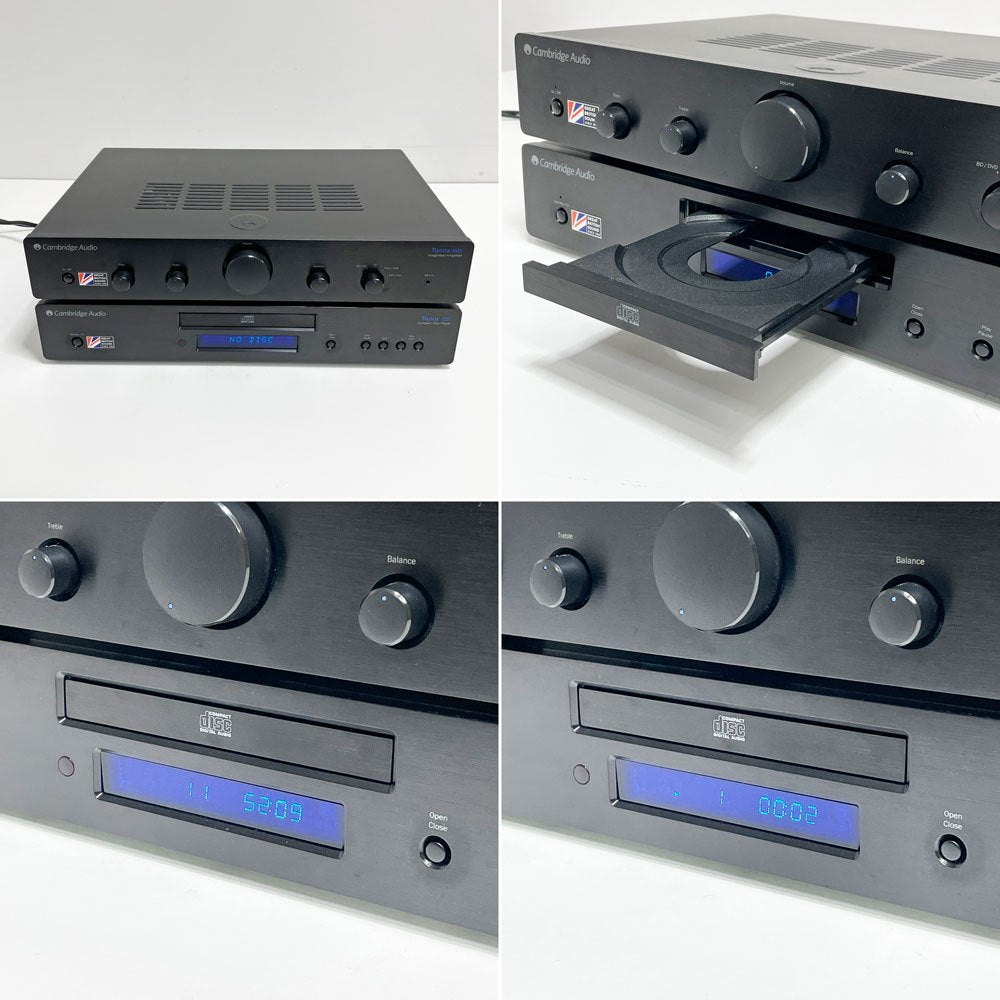 ケンブリッジオーディオ Cambridge Audio プリメインアンプ TOPAZ AM5 + CDプレーヤー TOPAZ CD5 イギリス製 電源コード欠品 現状品 ●