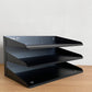 ビスレー BISLEY 3段 レターラック ブラック 書類棚 A4サイズ 横型 W38.5cm 壁掛け可 デスクアクセサリー 英国 B ■