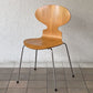 フリッツハンセン Fritz Hansen アントチェア 4本脚 ナチュラルビーチ ラッカー アルネ・ヤコブセン 北欧家具 B ◇