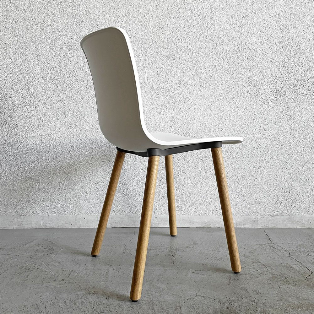 ヴィトラ vitra ハルウッド HAL WOOD サイドチェア ダイニングチェア ホワイト ナチュラルオーク ジャスパー・モリソン 現行定価￥78,100- B 〓