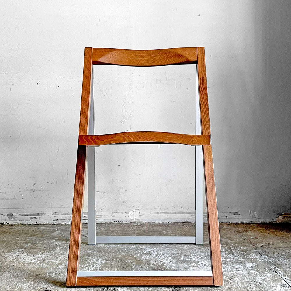 カリガリス Calligaris コヌビア connubia スキップ SKIP フォールディングチェア ビーチ材 ウォールナット色 イタリア ■