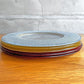 イヴヴ IVV ヘリックス HELIX プレート メインプレート 大皿 34.5cm 5枚セット イタリア チャージャープレート ガラス ハンドメイド レッド イエロー シルバー ♪