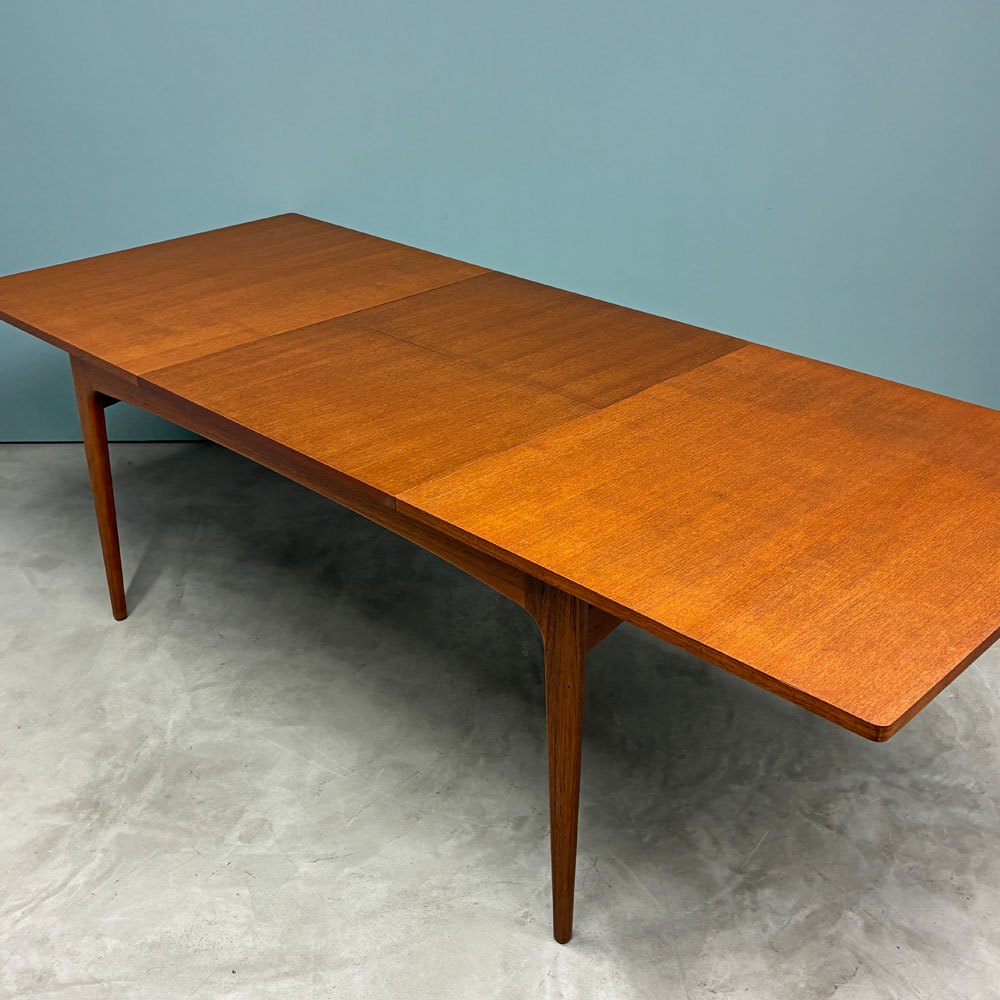 ビンテージ Vintage チーク材 エクステンションダイニングテーブル W168-244cm 伸長式 EX 北欧スタイル ◎