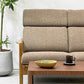 浜本工芸 L8200 2シーターソファ ハイバック W140cm オーク材 ファブリックシート 国産家具  ●