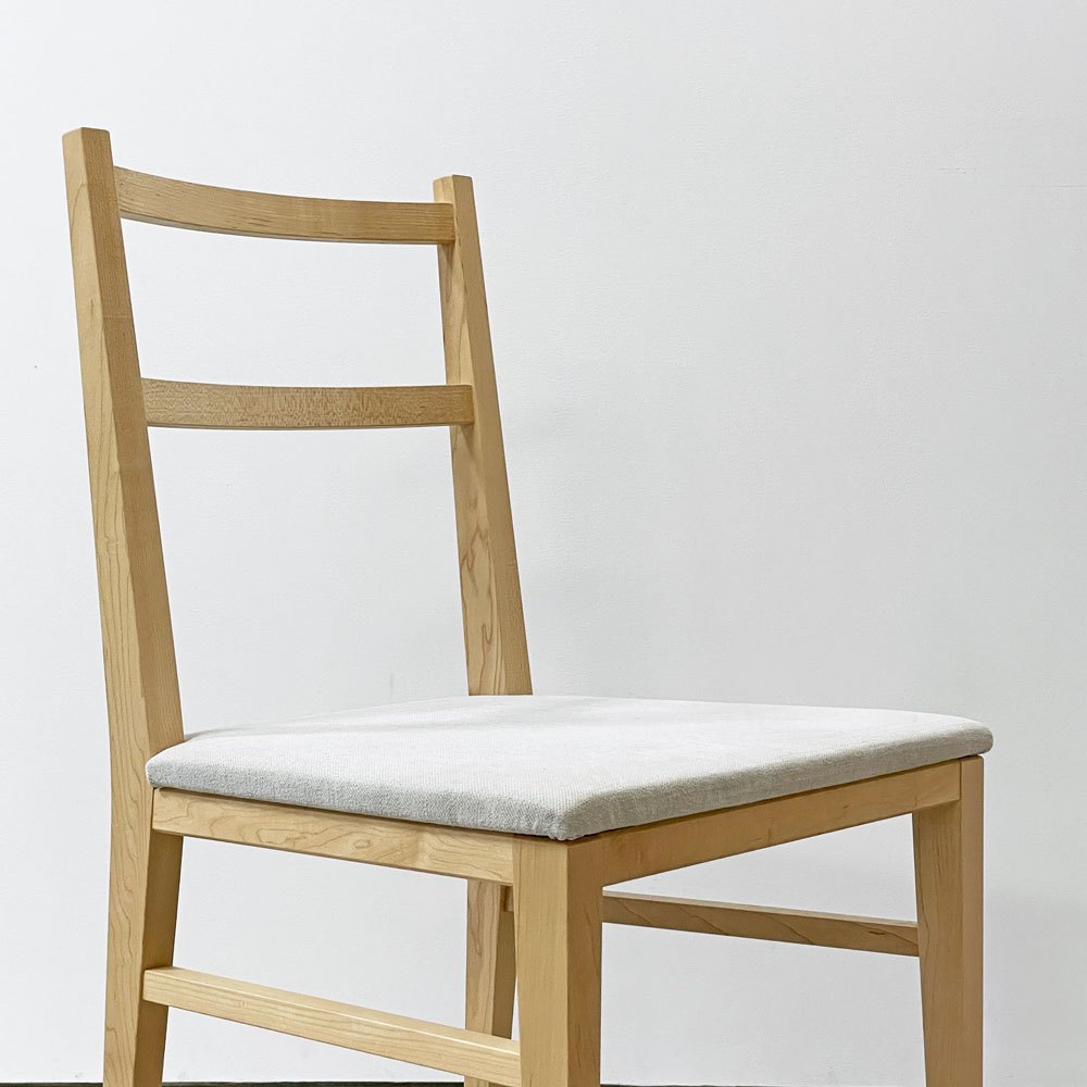 イデー IDEE センタチェア SENTA CHAIR ダイニングチェア メープル材 ライトグレー 植木莞爾 ナチュラル A ●
