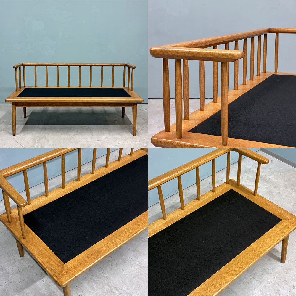 ジャーナルスタンダードファニチャー journal standard Furniture アルベスタ ALVESTA ベンチ 2Pソファ PVCレザー 廃番 ◎