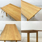 無印良品 MUJI リアルファニチャー REAL FURNITURE ダイニングテーブル オーク無垢集成材 シンプル ナチュラルテイスト W220cm ●