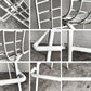 ノル Knoll Counter Height Stool カウンター ハイスツール ワイヤーチェア ホワイト ハリー・ベルトイア ミッドセンチュリー シートパッド付き ビンテージ ■