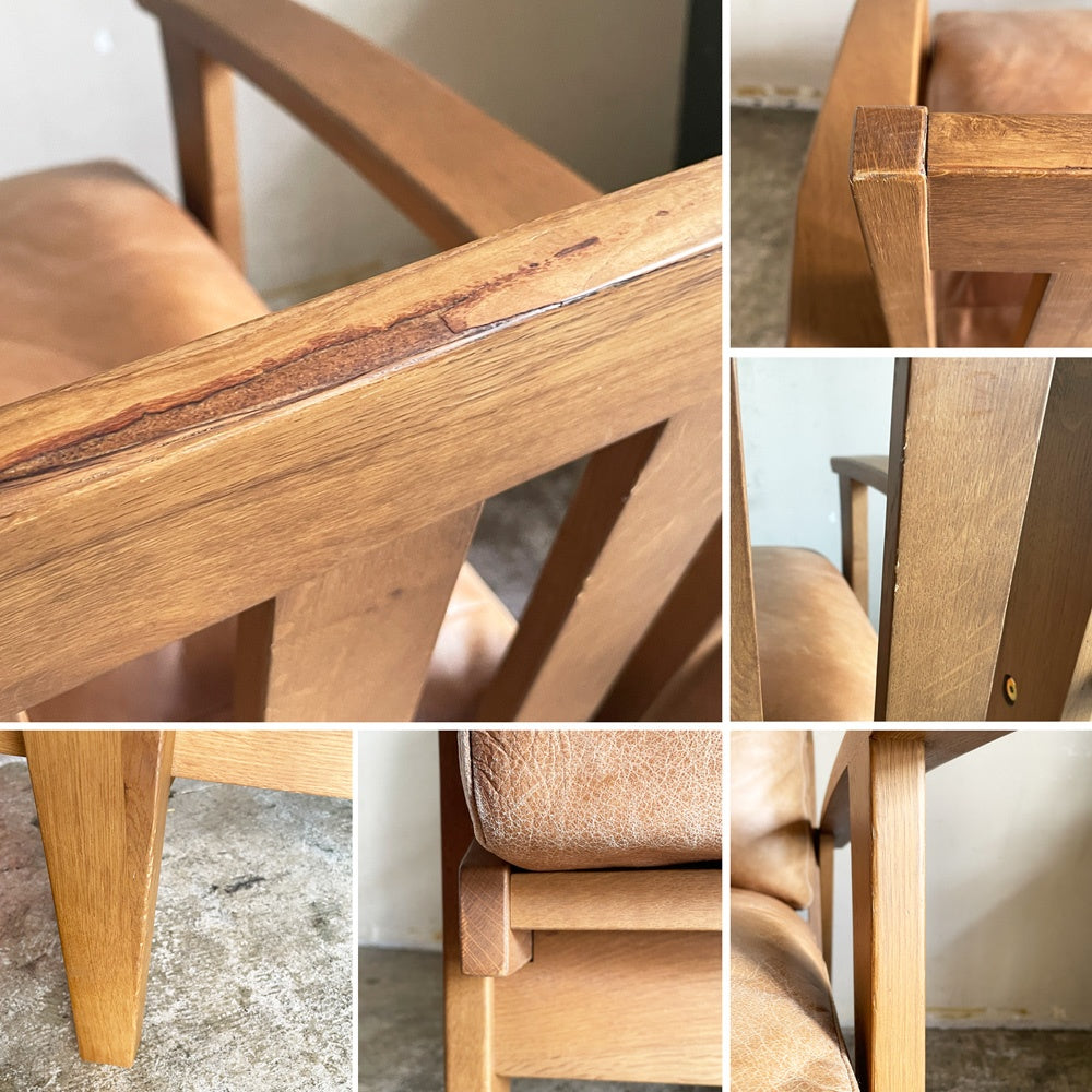 ドアーズリビングプロダクツ DOORS LIVING PRODUCTS ボシー ソファ BOTHY Sofa 1P オーク材 2020年 期間限定オーダー 本革 ブラウン アーバンリサーチ ■