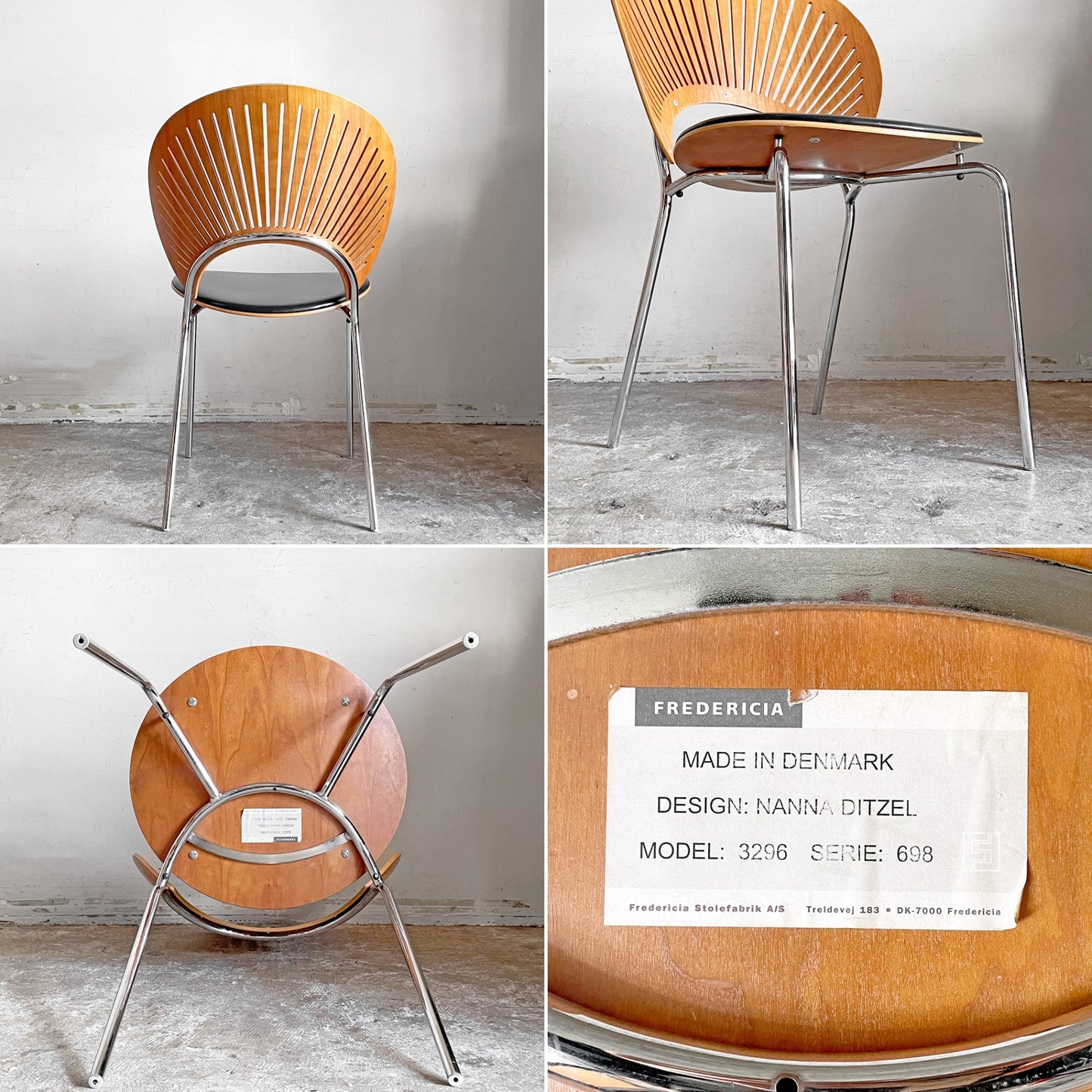 フレデリシア FREDERICIA トリニダード チェア TRINIDAD CHAIR 張り座 ダイニングチェア ナナ・ディッツェル デンマーク A ■