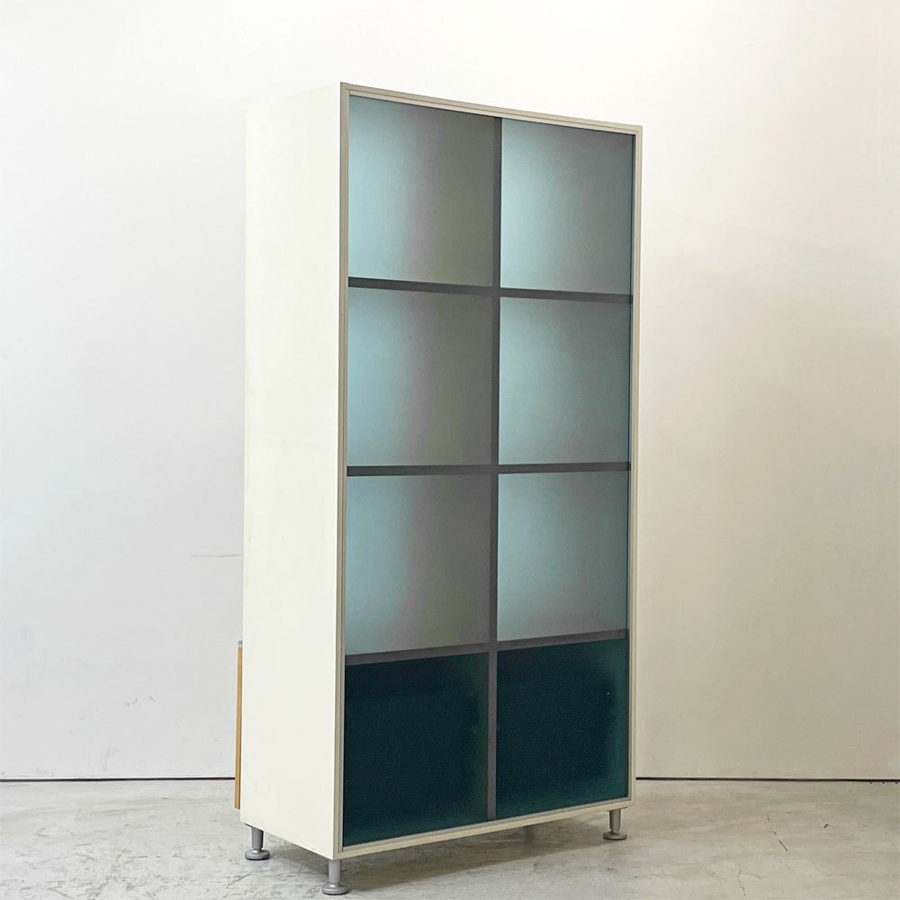 ウィルクハーン Wilkhahn ミナモ Minamo ファイリングシェルフ Filing Shelf ビーチ材 アルミフレーム アクリルパネル 2ドロワー 2列4段 コクヨ取扱い ●