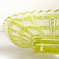 インペリアルグラス Imperial Glass ビーデッドブロック Beaded Block スクエアプレート ガラス イエロー W19.5cm USビンテージ B ■
