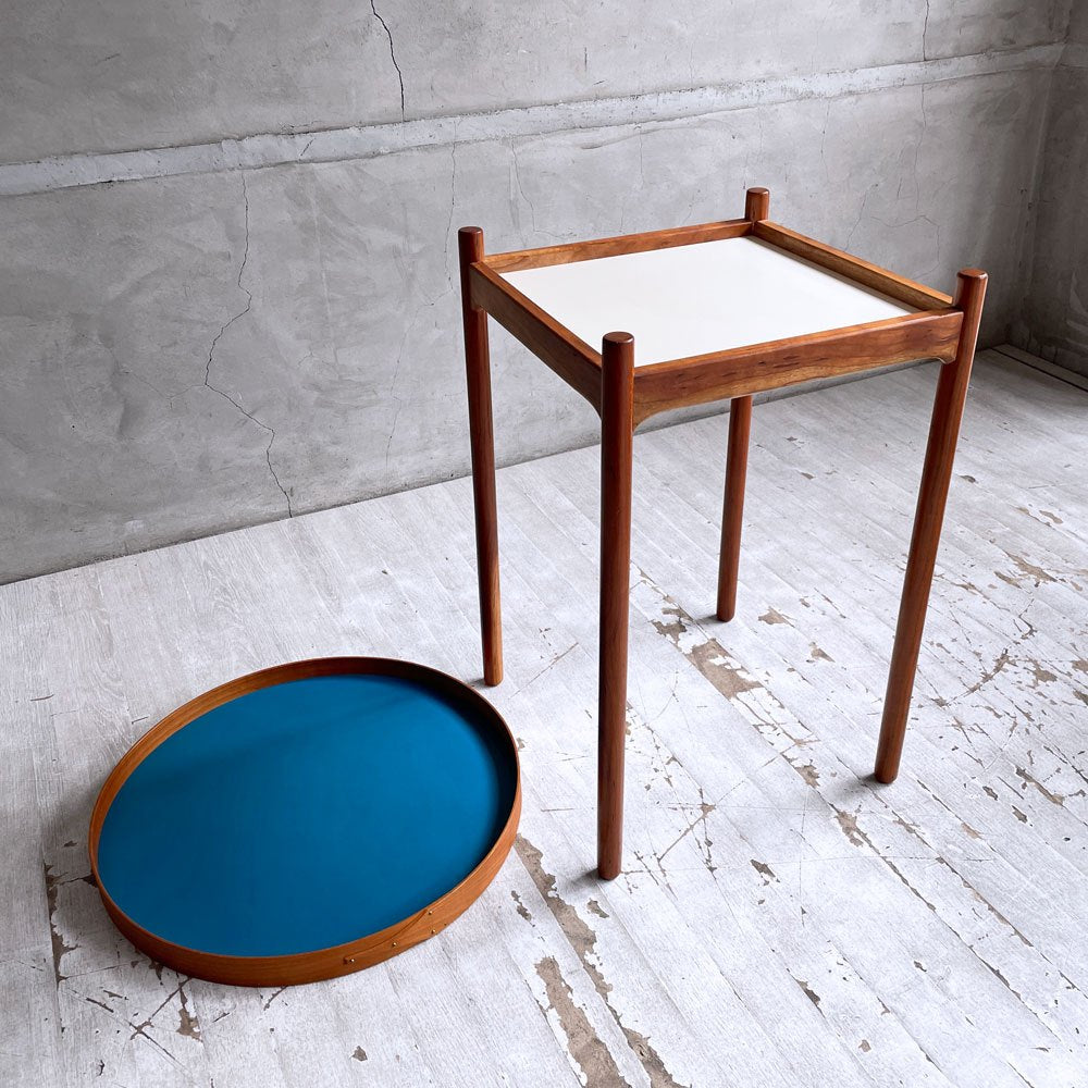 ランドスケーププロダクツ Landscape Products トレイテーブル Tray Table midサイズ まる工芸 桜材 メラミン天板 シェーカートレイ ♪