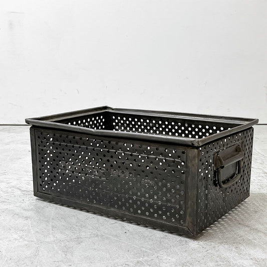 SCHAFER スタッキング ストレージボックス パンチングメタル インダストリアル ドイツビンテージ B ●