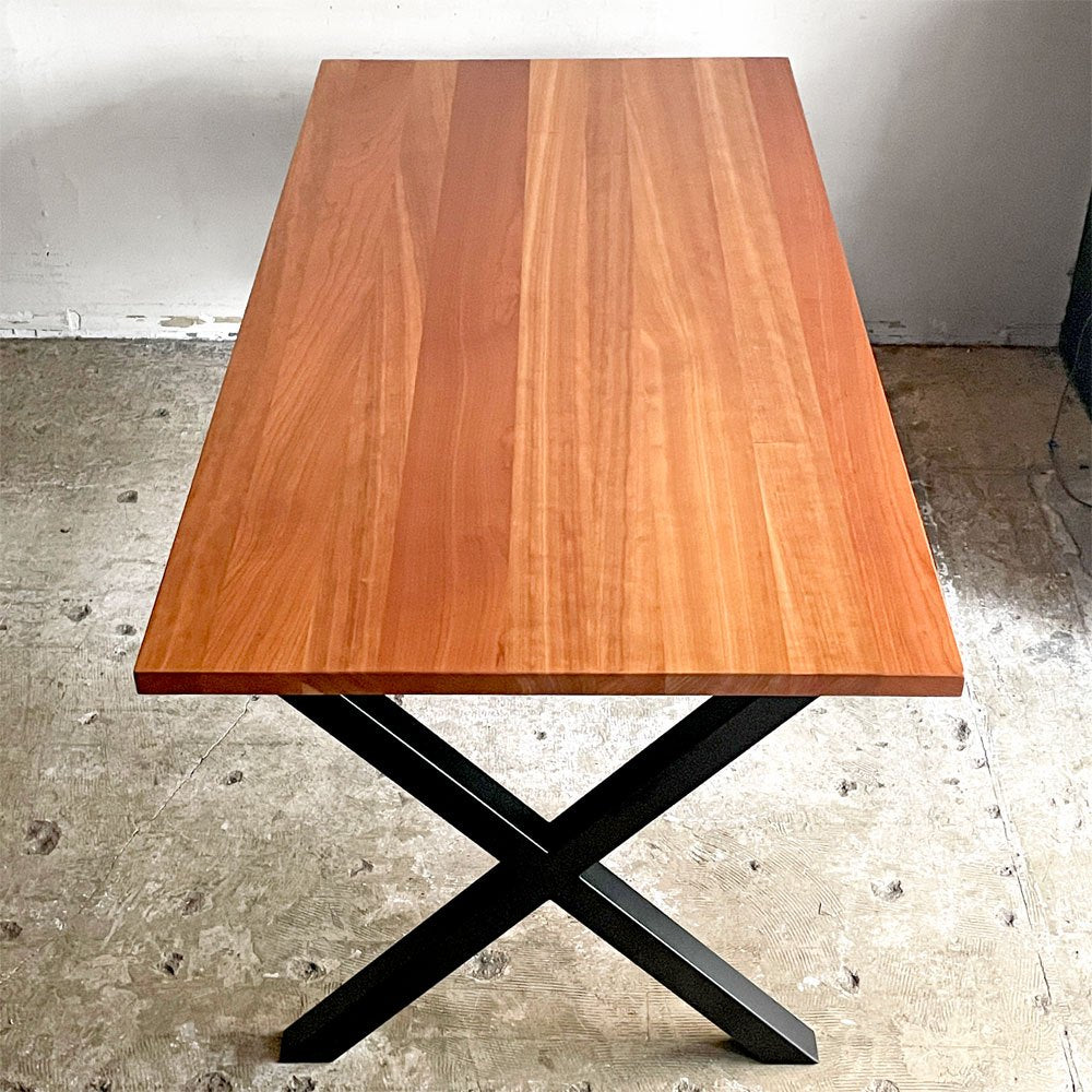 かなでもの KANADEMONO ザ・テーブル THE TABLE デスク ブラックチェリー材 X脚 ブラックスチール W160 x D80cm 定価￥108,000- ■