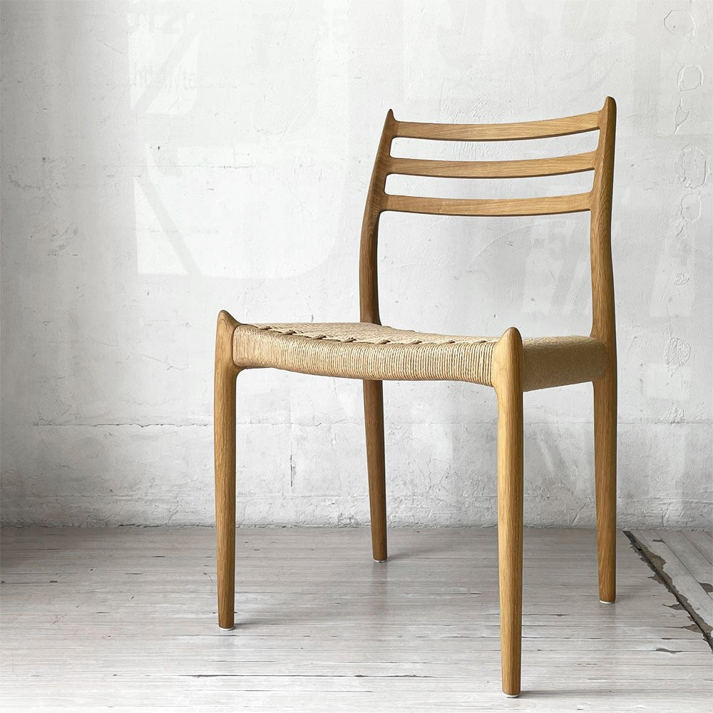 JLモラー J.L.Moller Model No.78 ダイニングチェア オーク材 ペーパーコード ニールス・O・モラー デンマーク 定価¥177,100- ★