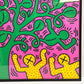 キース・ヘリング Keith Haring Untitled Tree of Life 1993 限定10枚 アートフレーム ポスター 113×92cm ポップアート ストリートアート 額装品 ●